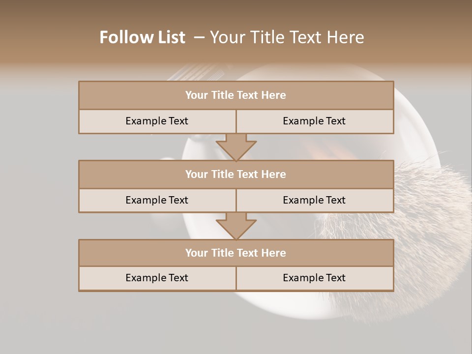 Shaving Brush Beautiful Hygiene PowerPoint Template