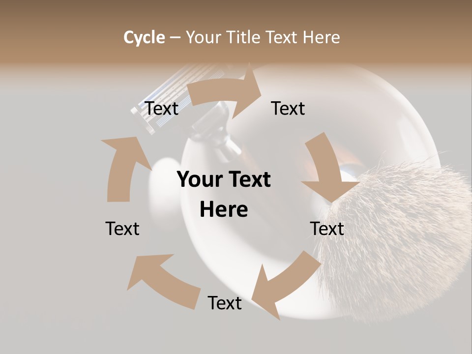 Shaving Brush Beautiful Hygiene PowerPoint Template