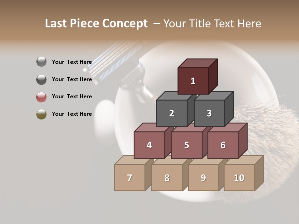 Shaving Brush Beautiful Hygiene PowerPoint Template