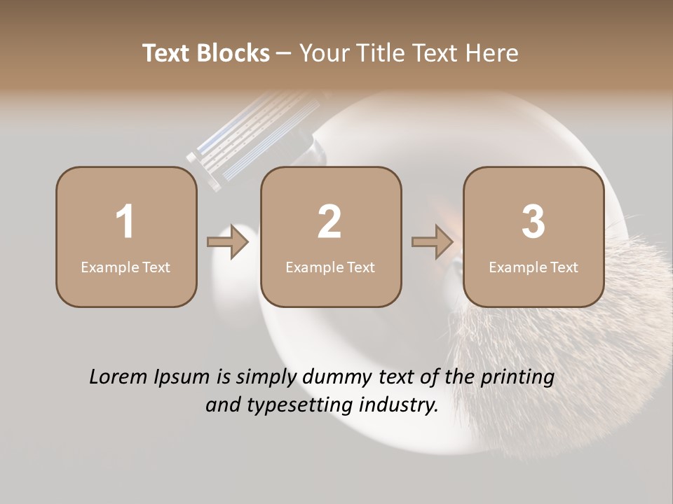 Shaving Brush Beautiful Hygiene PowerPoint Template