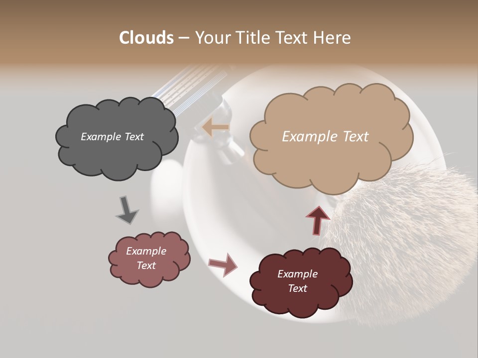 Shaving Brush Beautiful Hygiene PowerPoint Template