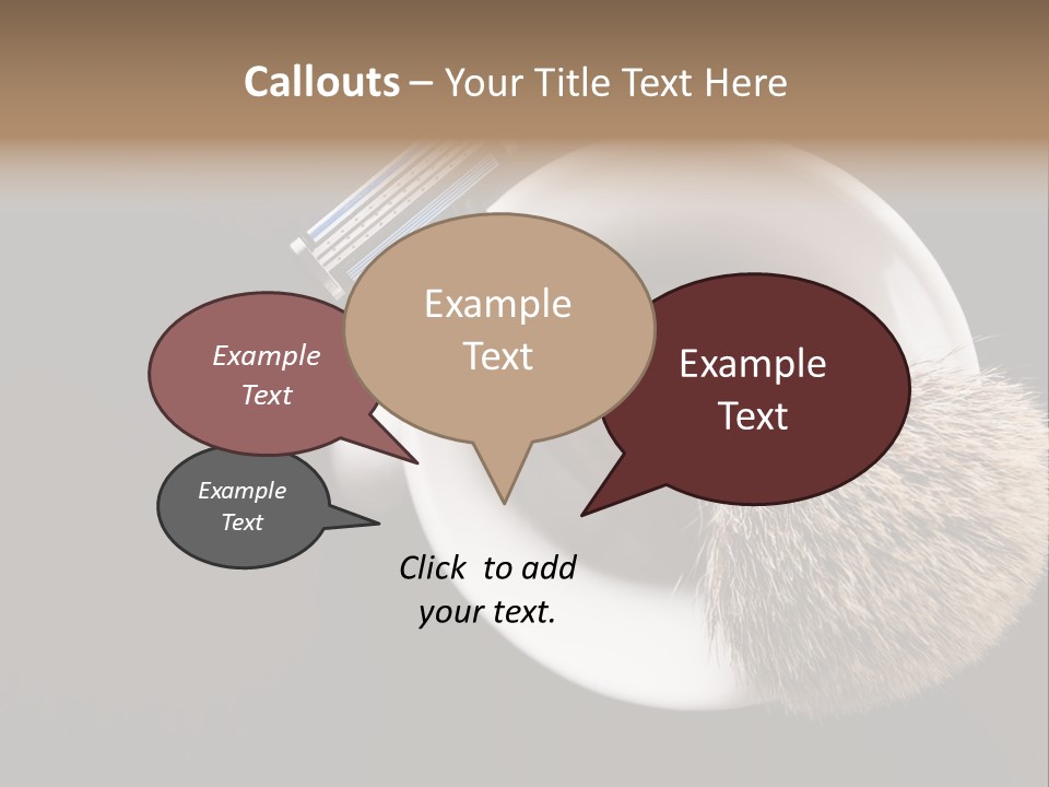 Shaving Brush Beautiful Hygiene PowerPoint Template