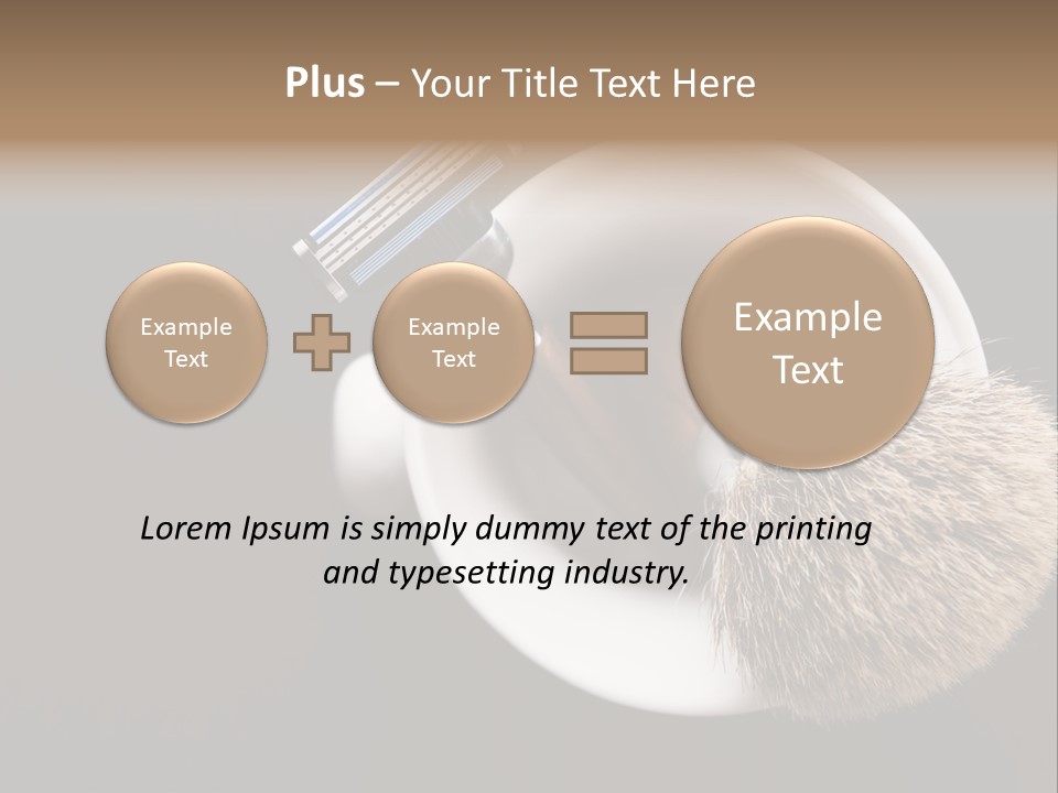 Shaving Brush Beautiful Hygiene PowerPoint Template