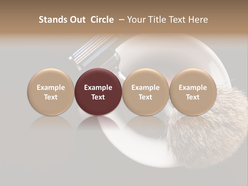 Shaving Brush Beautiful Hygiene PowerPoint Template