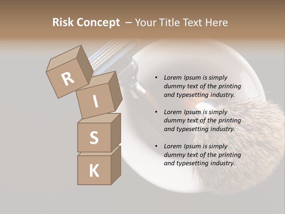 Shaving Brush Beautiful Hygiene PowerPoint Template