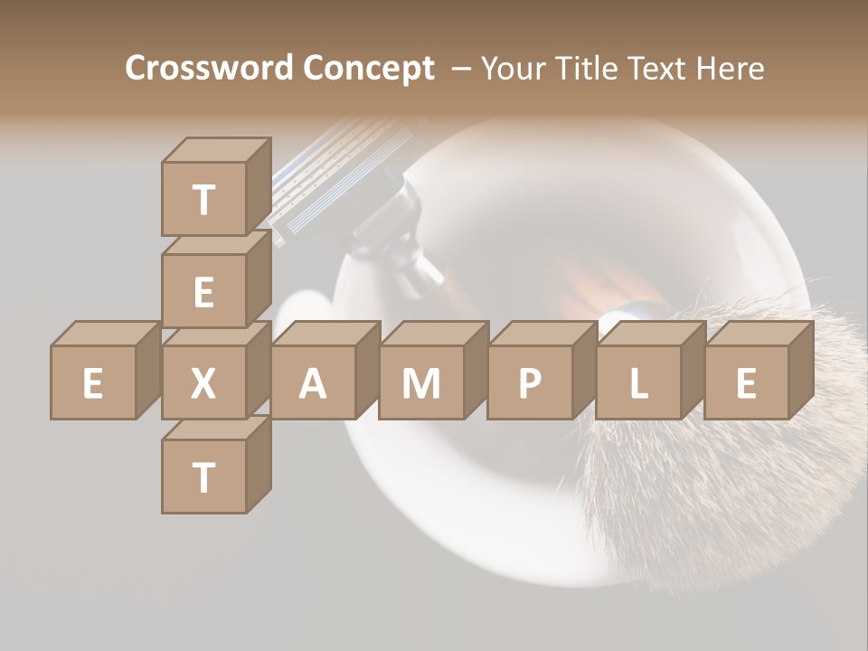 Shaving Brush Beautiful Hygiene PowerPoint Template