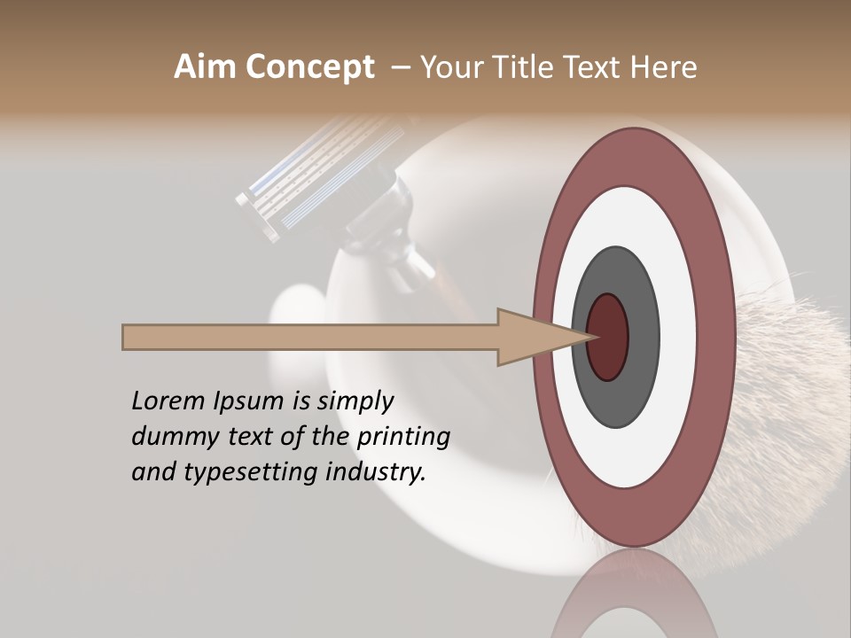 Shaving Brush Beautiful Hygiene PowerPoint Template