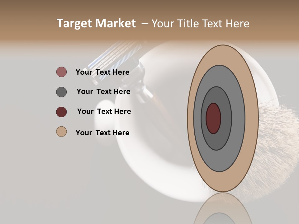 Shaving Brush Beautiful Hygiene PowerPoint Template