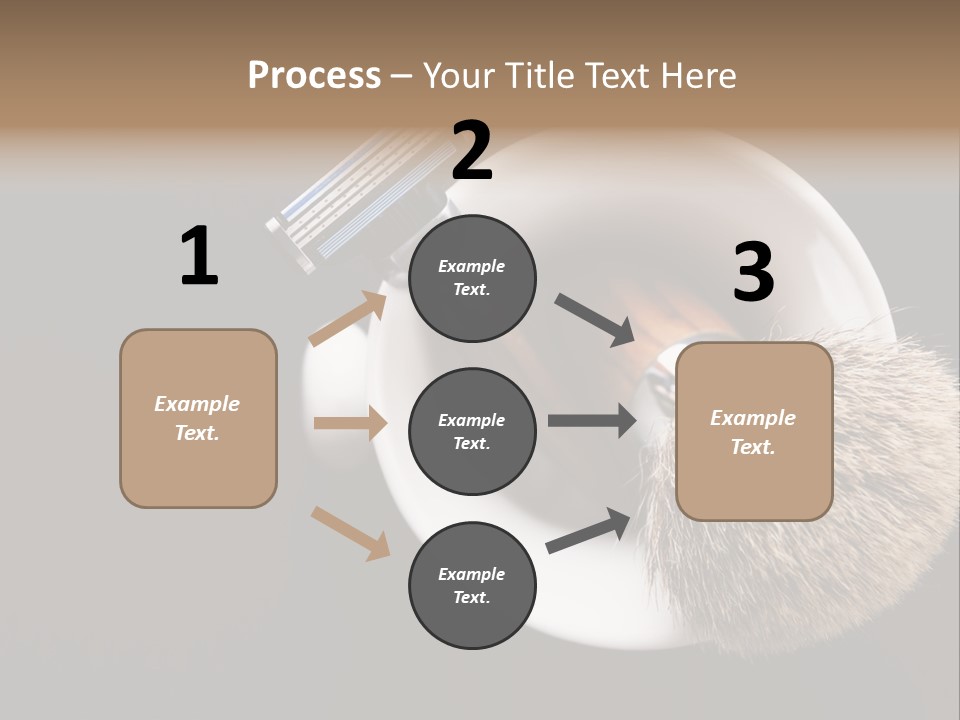Shaving Brush Beautiful Hygiene PowerPoint Template