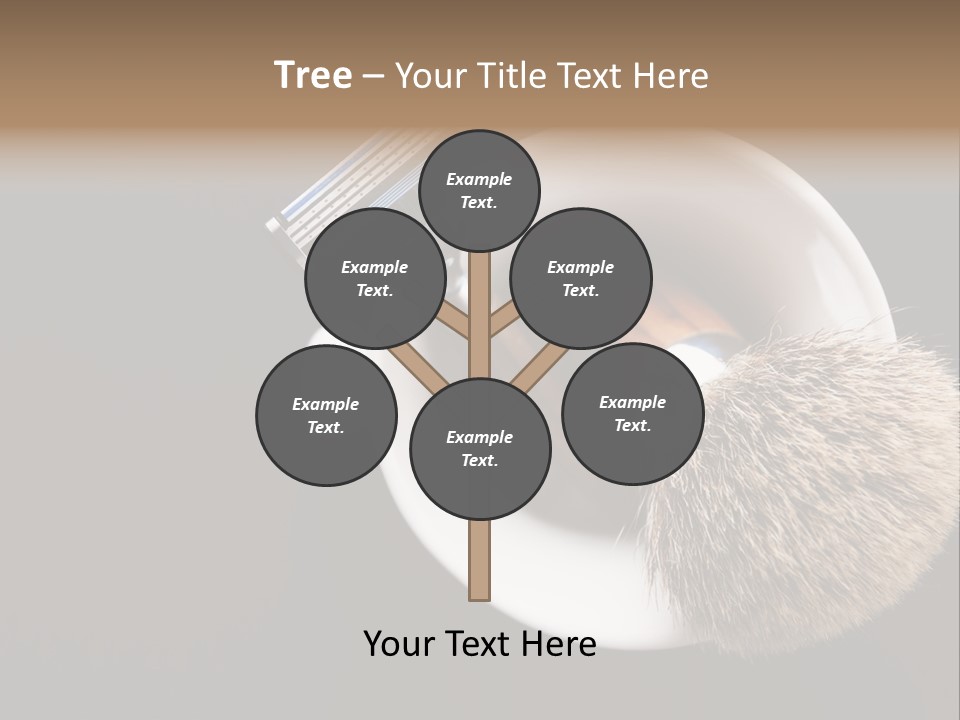 Shaving Brush Beautiful Hygiene PowerPoint Template