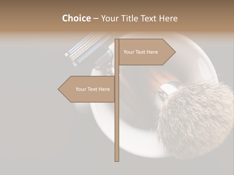 Shaving Brush Beautiful Hygiene PowerPoint Template