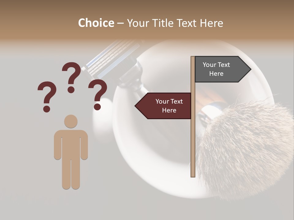 Shaving Brush Beautiful Hygiene PowerPoint Template