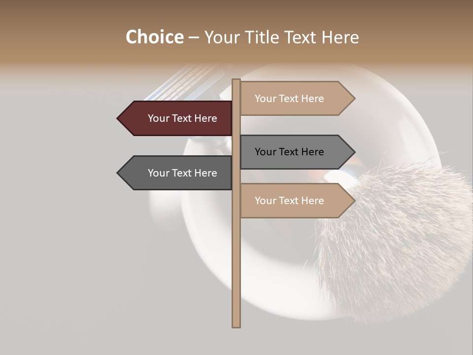 Shaving Brush Beautiful Hygiene PowerPoint Template