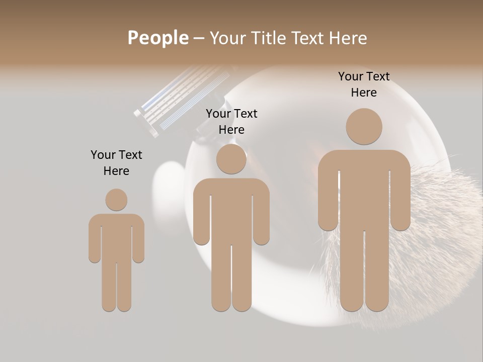 Shaving Brush Beautiful Hygiene PowerPoint Template