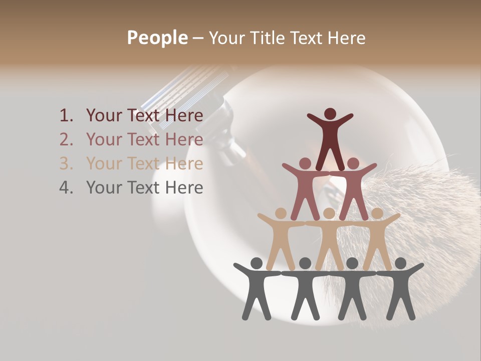 Shaving Brush Beautiful Hygiene PowerPoint Template
