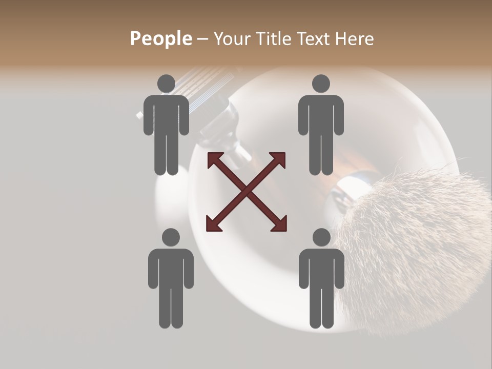 Shaving Brush Beautiful Hygiene PowerPoint Template