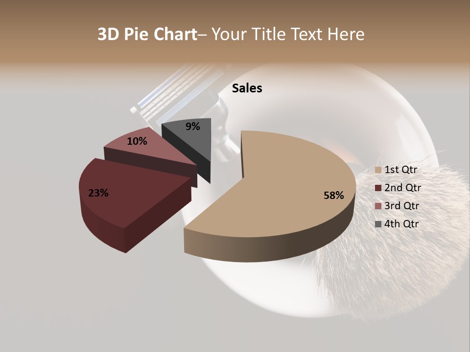 Shaving Brush Beautiful Hygiene PowerPoint Template