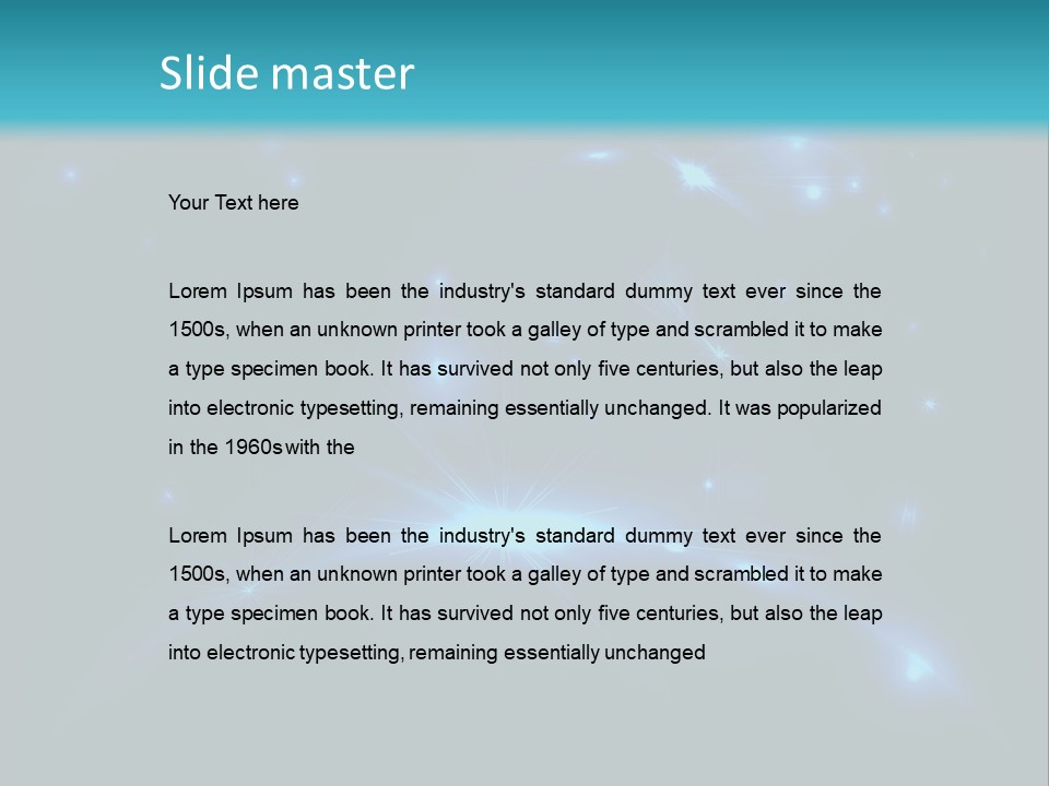 Dark Illustration Space PowerPoint Template