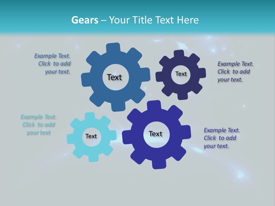 Dark Illustration Space PowerPoint Template