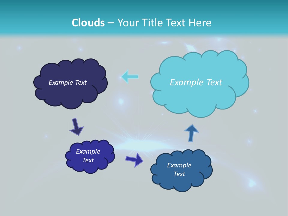 Dark Illustration Space PowerPoint Template