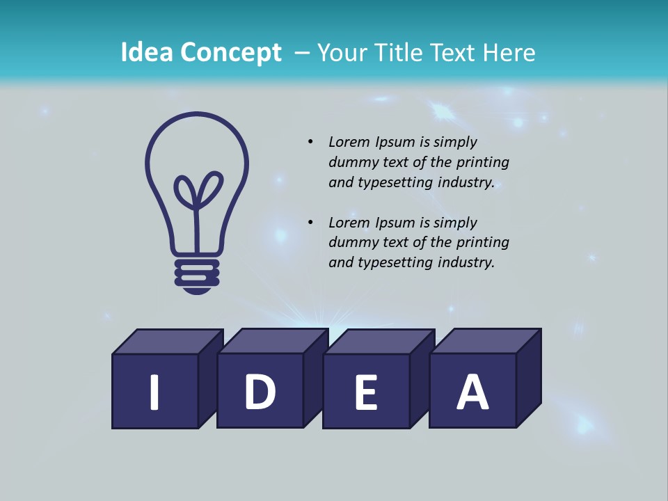 Dark Illustration Space PowerPoint Template