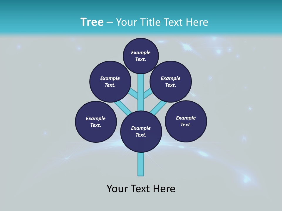 Dark Illustration Space PowerPoint Template