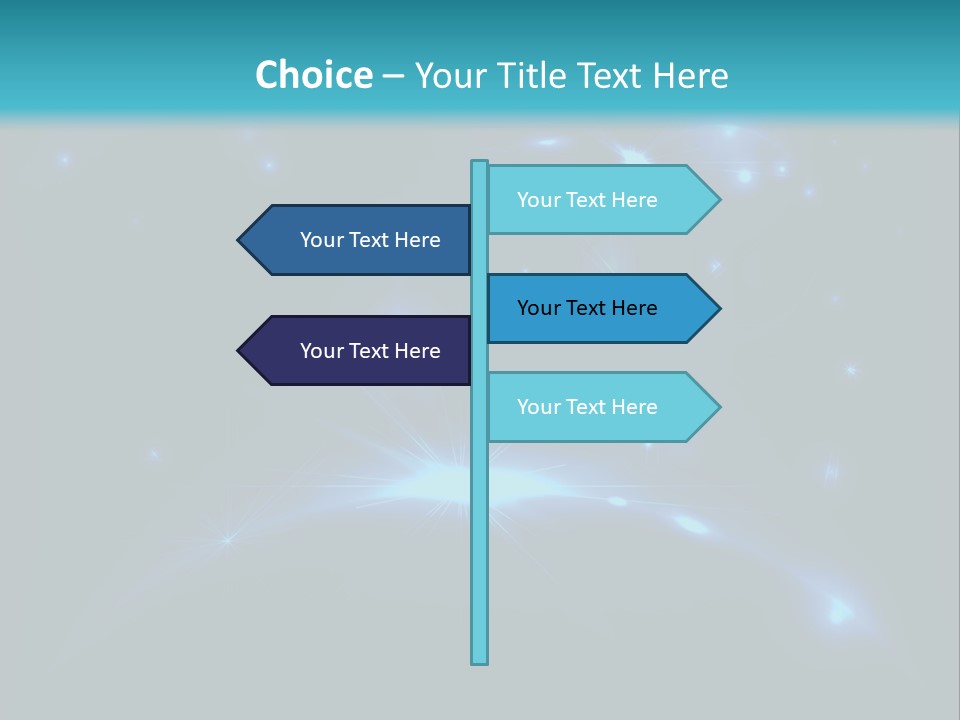 Dark Illustration Space PowerPoint Template