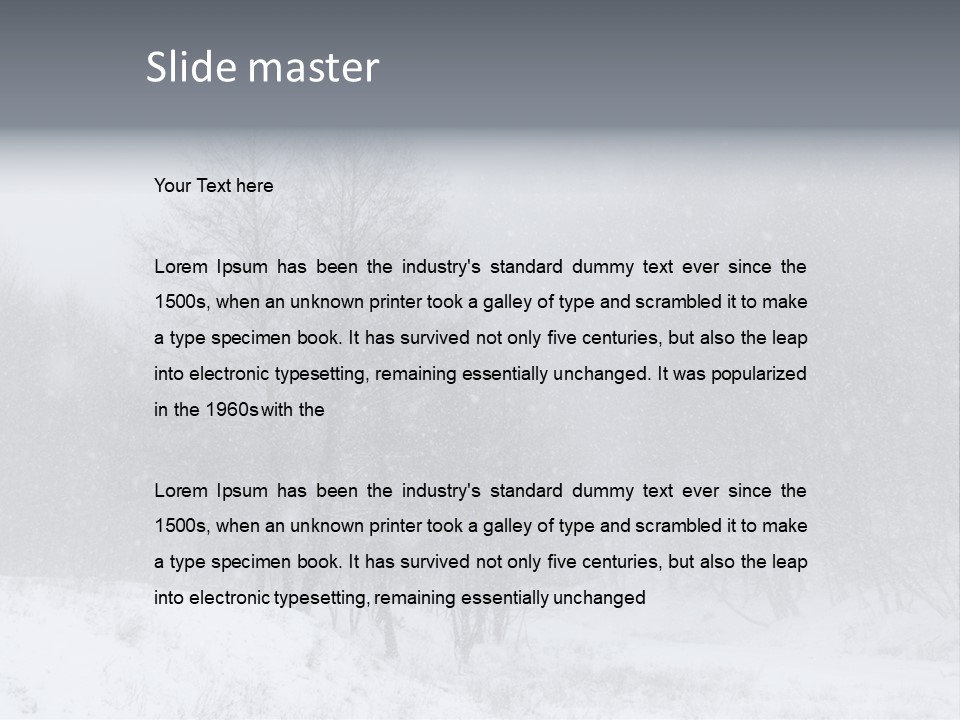 Day December Misty PowerPoint Template