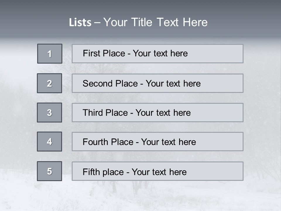 Day December Misty PowerPoint Template