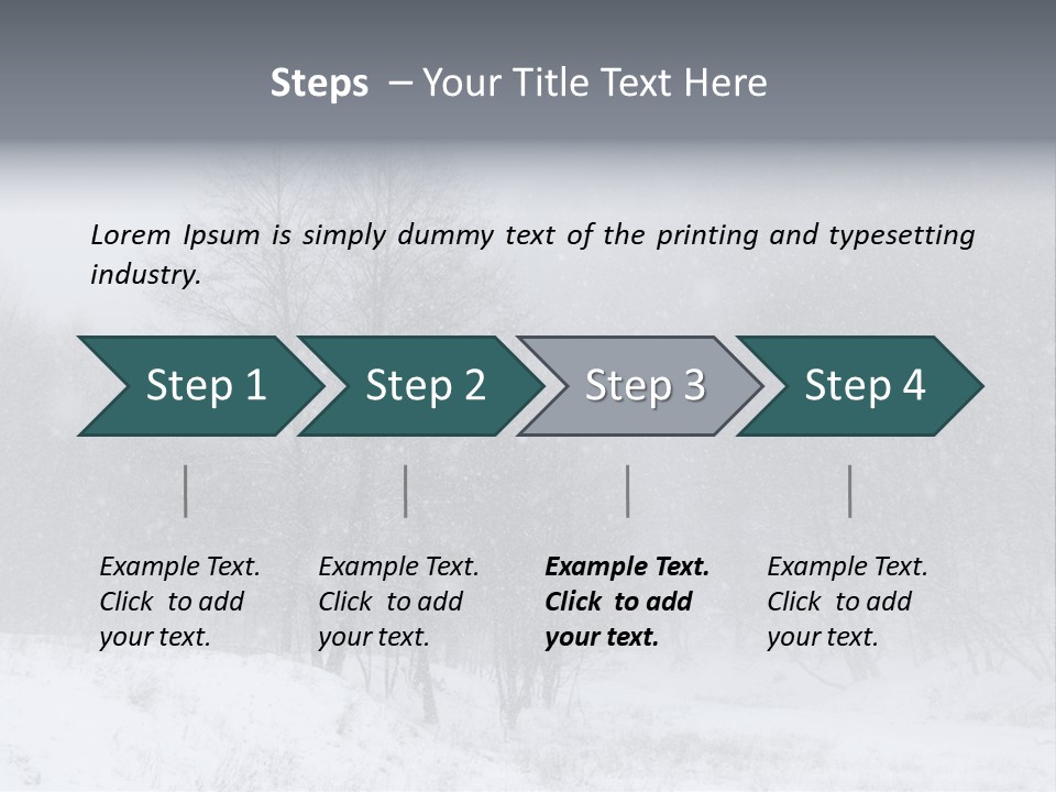 Day December Misty PowerPoint Template