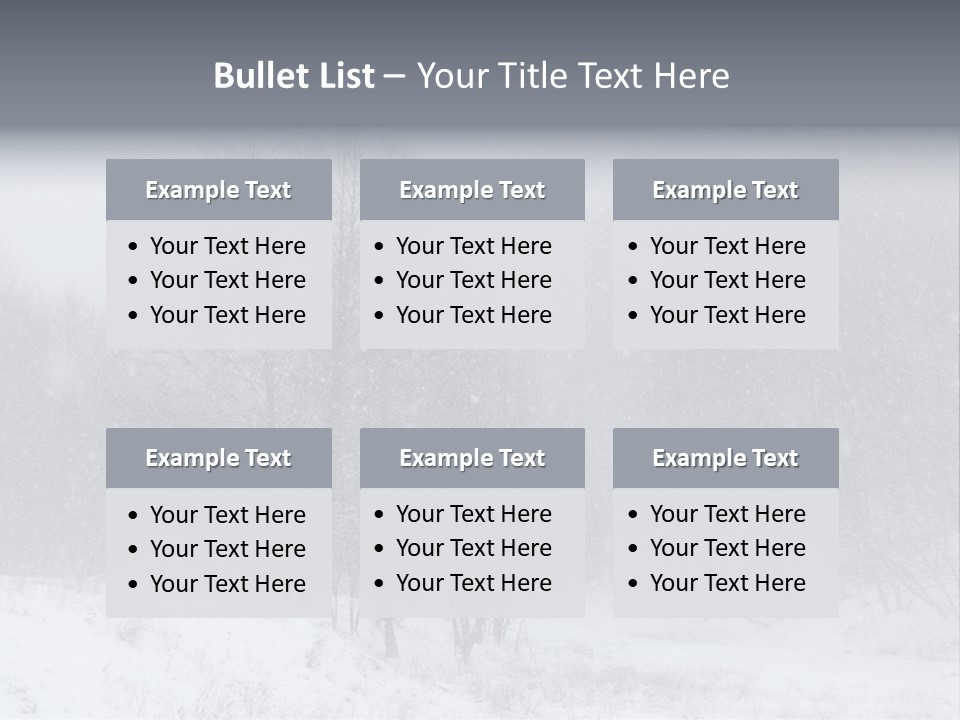 Day December Misty PowerPoint Template