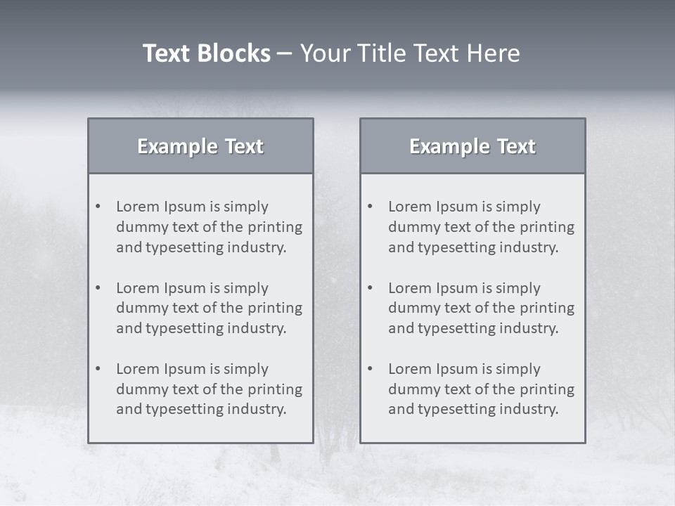 Day December Misty PowerPoint Template