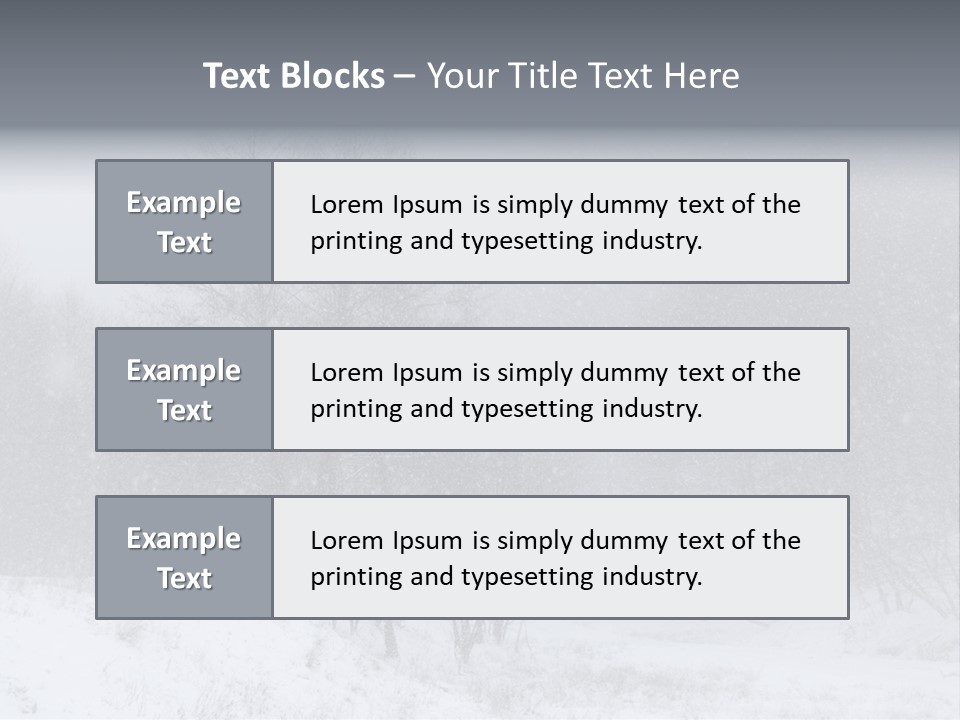 Day December Misty PowerPoint Template