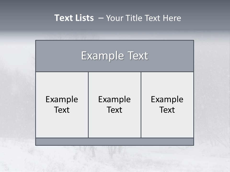 Day December Misty PowerPoint Template