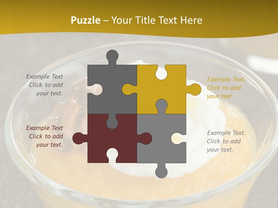 Brown Walnuts Background PowerPoint Template