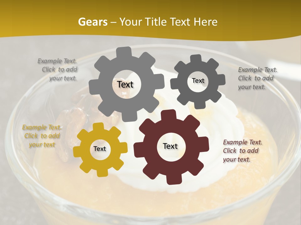 Brown Walnuts Background PowerPoint Template