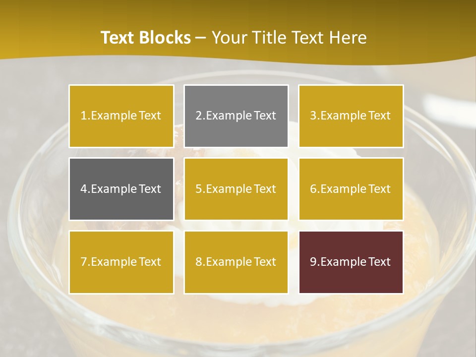 Brown Walnuts Background PowerPoint Template