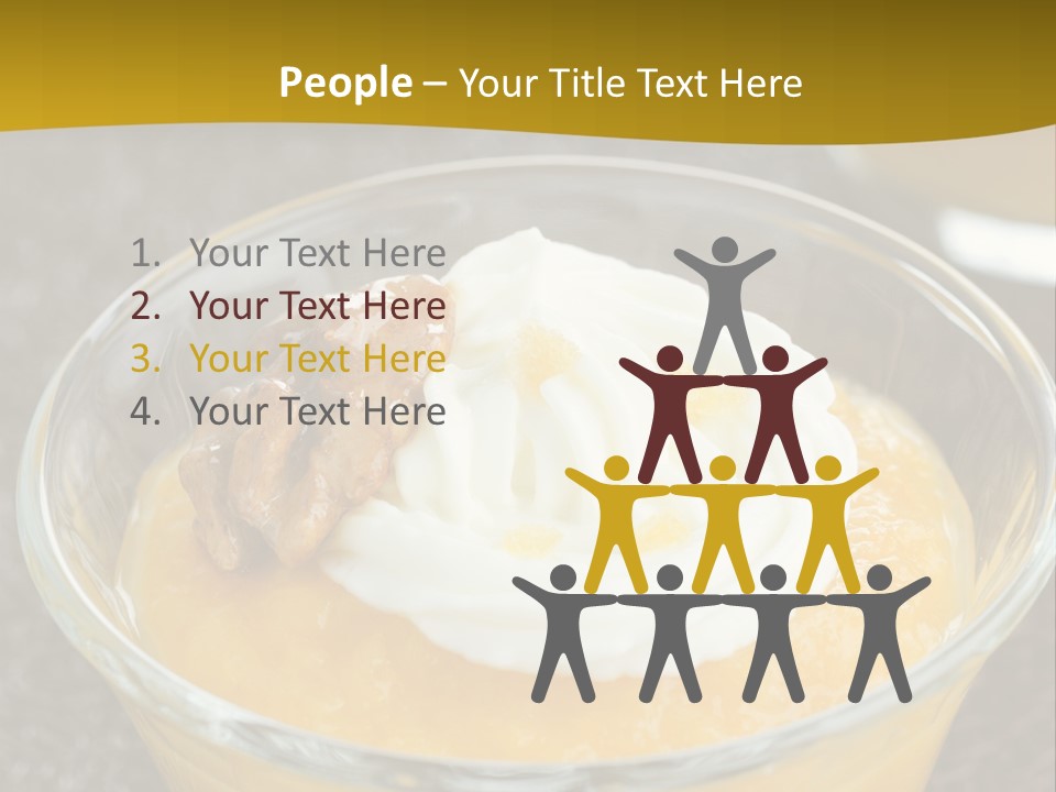 Brown Walnuts Background PowerPoint Template