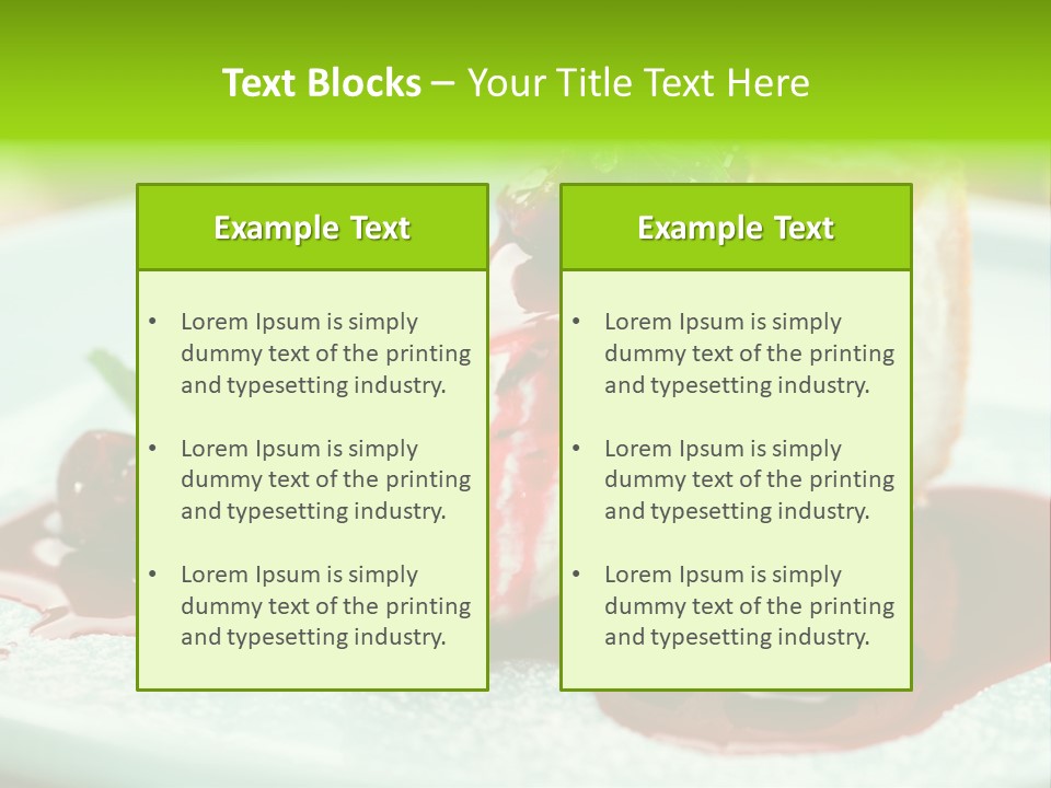 White Sauce Delicious PowerPoint Template