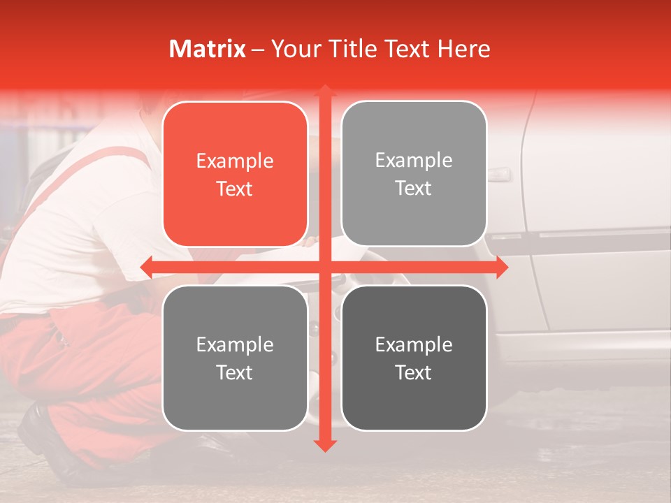 Workwear Automotive Technician Service Station PowerPoint Template