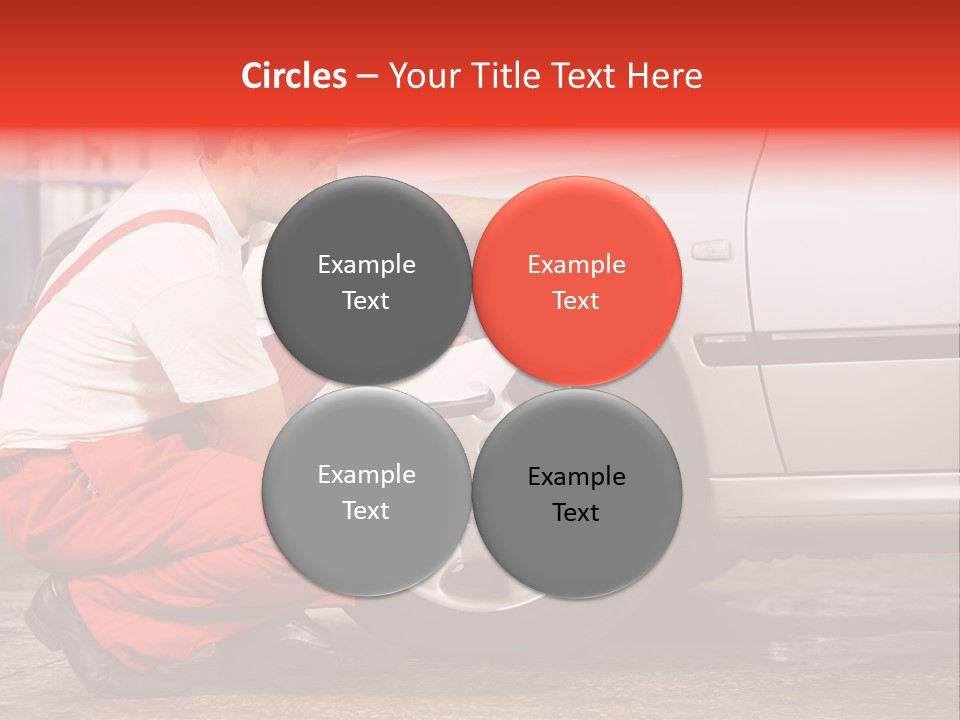 Workwear Automotive Technician Service Station PowerPoint Template