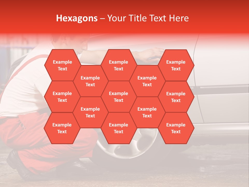 Workwear Automotive Technician Service Station PowerPoint Template