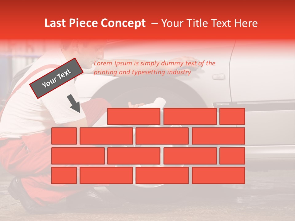 Workwear Automotive Technician Service Station PowerPoint Template