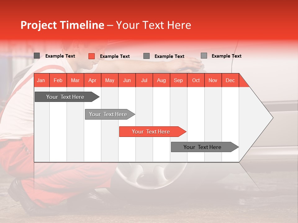 Workwear Automotive Technician Service Station PowerPoint Template