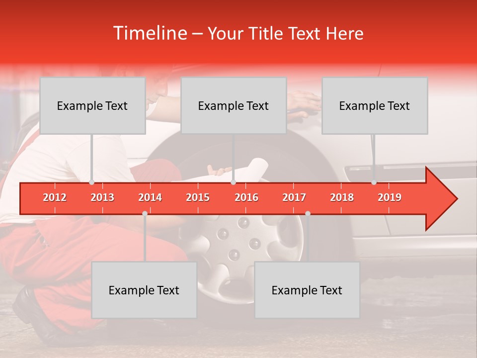 Workwear Automotive Technician Service Station PowerPoint Template