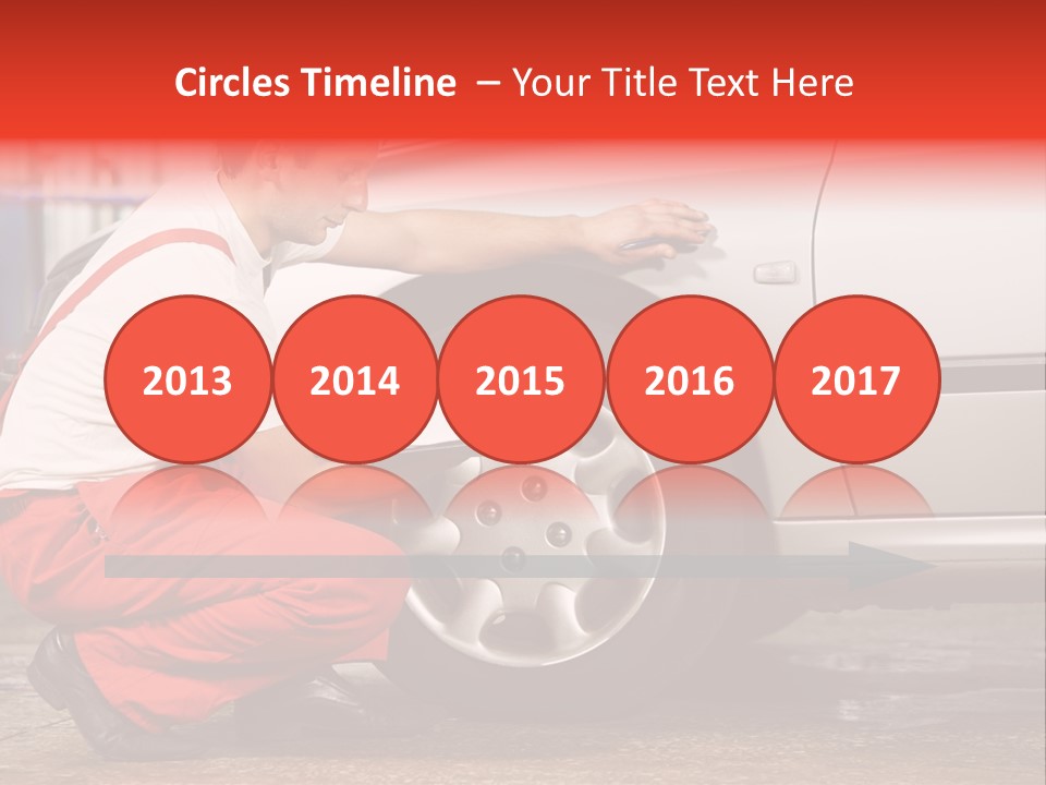 Workwear Automotive Technician Service Station PowerPoint Template