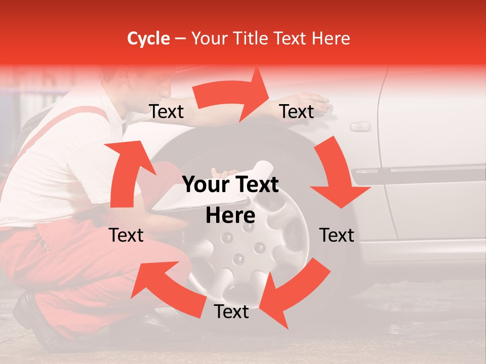 Workwear Automotive Technician Service Station PowerPoint Template