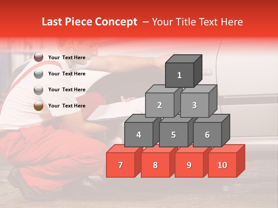 Workwear Automotive Technician Service Station PowerPoint Template