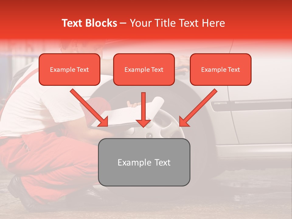 Workwear Automotive Technician Service Station PowerPoint Template