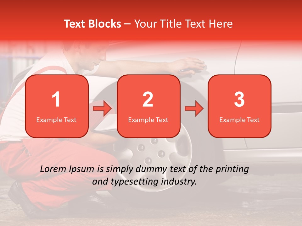 Workwear Automotive Technician Service Station PowerPoint Template